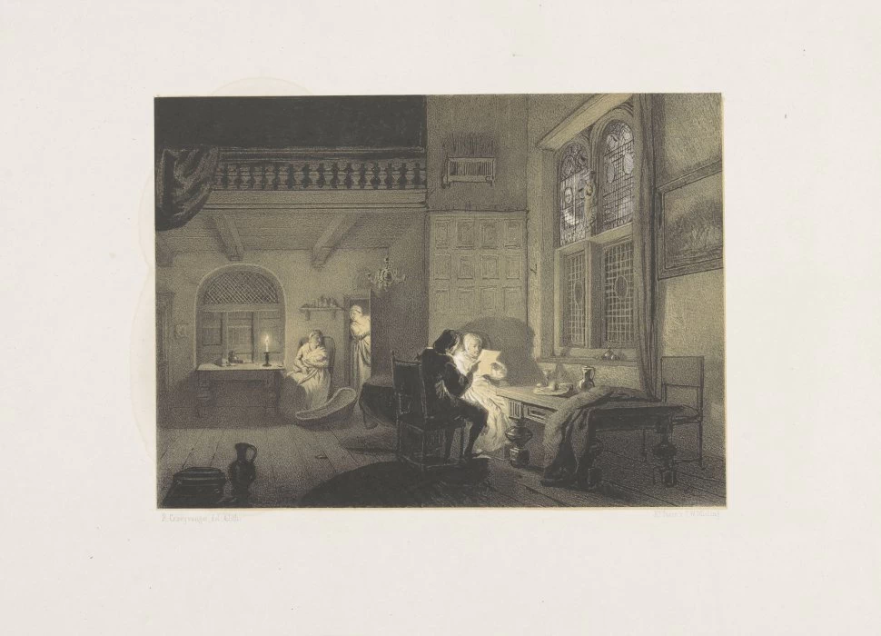 Interno con figure a lume di candela - Rijks Museum, Ansterdam